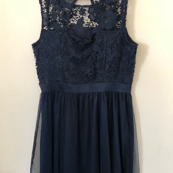 Lauren Conrad Navy Blue Dress - Picture 2 of 4